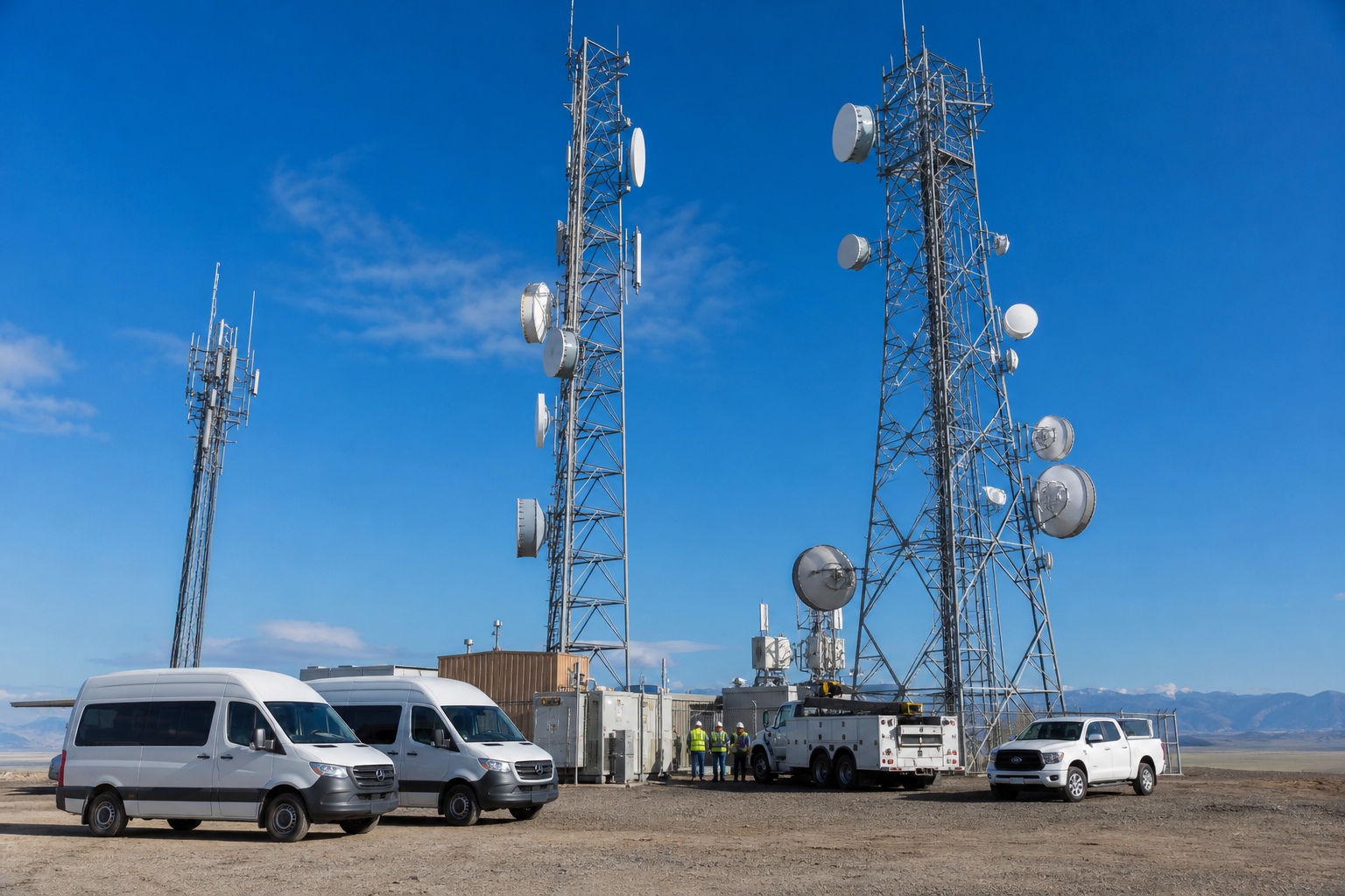 Tower and telecom site crew transport